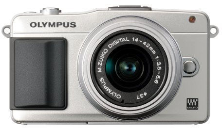 Olympus PEN E-PM2 Systemkamera (16 Megapixel, 7,6 cm (3 Zoll) Touchscreen, bildstabilisiert) Kit inkl. 14-42mm Objektiv silber
