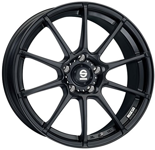Sparco assetto gara nero opaco 7 x 17 ET45 5 x 114.3 Hub Bore 73.1 cerchi in lega