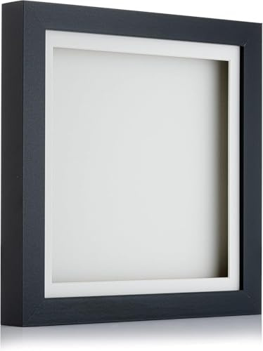 Cube Black 3D Deep Box Picture Frame Display Memory Box For Medals Memorabilia Flowers(A4)