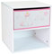 Fun House 713045 Einhorn Nachttisch mit Schublade, H 36 x B 33 x T 30 cm, für Kinder, Weiß/Rosa, ab 2 Jahren
