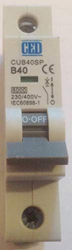 CED Axiom CUB40SP MCB 40A Type B circuit breaker