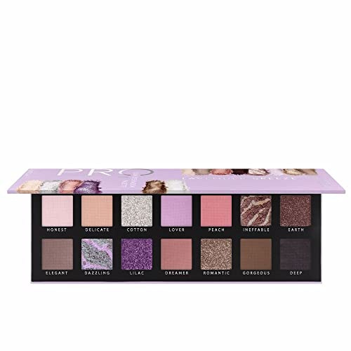 Catrice Pro Lavender Breeze Slim Eyeshadow Palette, Lidschatten, Nr. 010, Mehrfarbig, 14 Farben, langanhaltend, ohne Mikroplastikpartikel, Nanopartikel frei, ohne Parfüm, ölfrei, 1er Pack (10.6g)