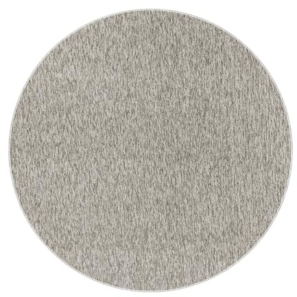 Teppium Moderner Kurzflor Teppich Wohnzimmer 120 cm Rund Beige - Waschbarer Teppich Meliert, Flauschig, Weich und Einfarbig - für Schlafzimmer, Esszimmer oder Küche
