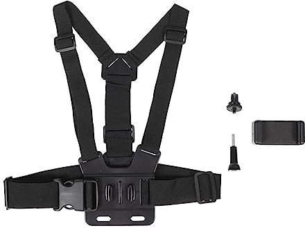 Veemoon Sangle de Poitrine pour Appareil Photo Réglable Noir, Stabilisation
