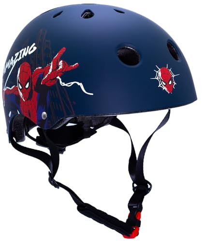 Marvel Spiderman Amazing, Skater Bicycle Helmet, 52-56 cm, Age 6