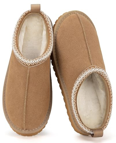 Mishansha Pantoufles Femme Hiver Confortable Chaussons Chauds Antidérapants en Peluche Intérieur Maison Kaki EU 39