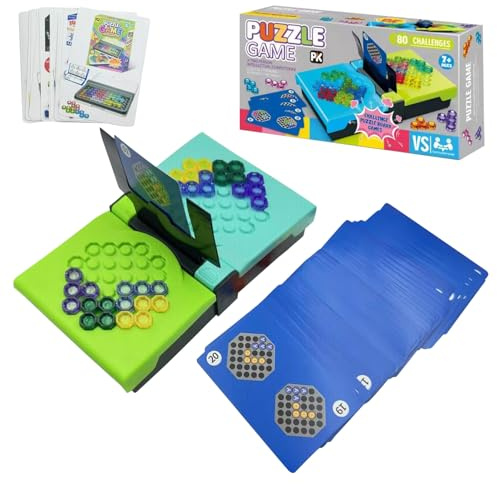 IQ Games IQ spel Smart Games logikspel med 80 typer av utmaningar logikspel för 2 spelare, kritiskt tänkande, problemlösning, pusselspel från 6 år