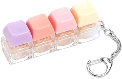 YUVKIN Porte-clés Fidget Jouet Clavier pour Adultes Amusant Interrupteur Mécanique Anti-Stress Clicker Clavier (Pastel)