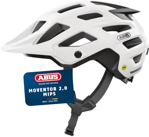 ABUS MTB Moventor 2.0 MIPS - casco da bicicletta con protezione dagli impatti per l'uso off-road su mountain bike - casco all-mountain per uomo e donna