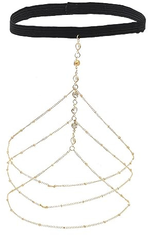 Boho oberschenkelkette kristall-körperkette sexy bein kette damen bikini Strand bein kette oberschenkel party körperschmuck Metall Zubehör Zubehör
