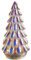 Weihnachtsbaum aus Quecksilberglas mit schillernder Oberfläche, LED-Licht und 6-Stunden-Timer, batteriebetrieben, Weihnachtsdekoration
