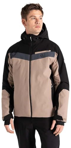 Dare2B Mens Eagle II Jacket Veste de Ski, Noir/Gris, XL Homme