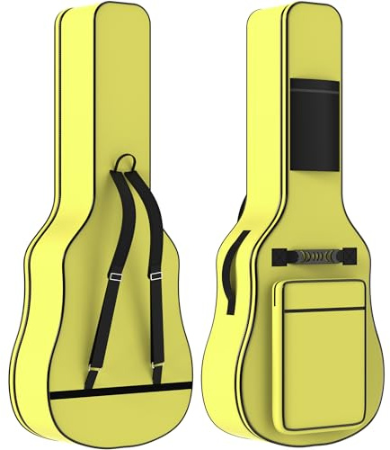 ZENO Guitar Case 41 | Universal Guitar Bag | Water Resistant Guitar Case | Thick Padded Guitar Bag for Ultimate Protection | Carry Bag for Guitar | Great for All Guitars (Yellow)