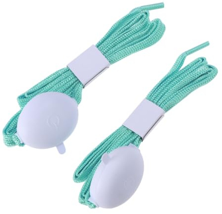HEATSHAKING Cordones de Zapatos LED Luminosos Azules 4 Modos de Parpadeo, Lavables, 10 Luces LED Integradas, Ideales para Actividades Nocturnas y Fiestas de Navidad