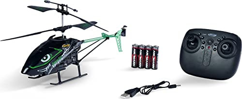Carson 500507160 Toxic Spider 340 100% RTF - elicottero telecomandato, modello Robust RTF (Ready to Fly) per principianti, per bambini dai 12 anni