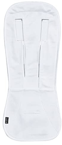 Cybex Platinum Forro de asiento de verano, Para todos los cochecitos y sillas de paseo Cybex, De suave celulosa de bambú, Blanco