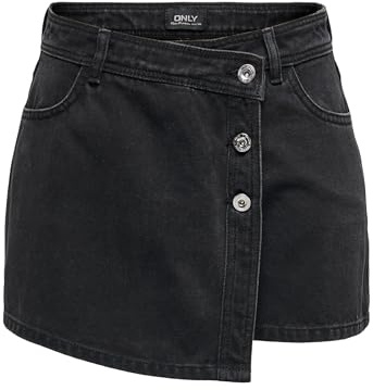 ONLY Female Skirt ONLLESLY Mini Skirt, Washed Black, L