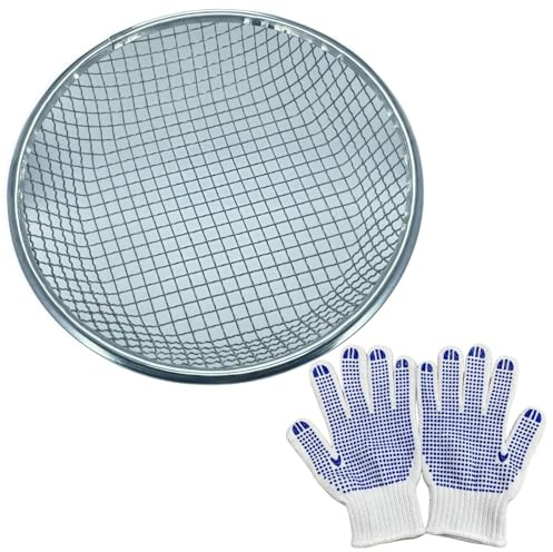 Mesh Gardening Sifter, 10mm Sieve mesh Size， Perfect for 5 Gallon Bucket,for Sand Rocks Dirt Compost (10mm)