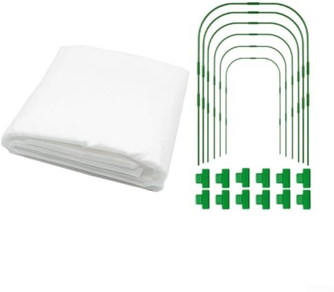 Kit de malla de protección para plantas con aros resistentes, evita la intrusión de plagas mientras permite que la luz solar y el agua lleguen a verduras, frutas y flores en varios entornos de jardín