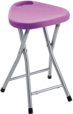 Gedy CO757900300 Taburete Plegable, Lila, 46,5x30x29,3 cm