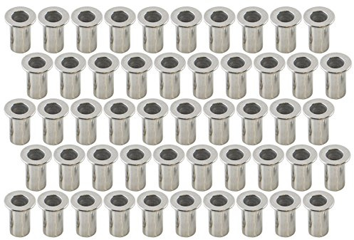 5 mm alu mutter Serts Nitning Nuts Nitar Nitar Gängad Inlägg Blindnöt Nitnöt 50 PC