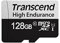 Transcend 128GB microSDXC 350V Memory Card UHS- I, C10, U3, Full HD, Up to 95/45 MB/s ,appropriate for dashcams, security cameras and surveillance systems,TS128GUSD350V