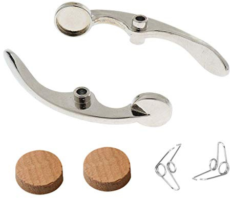 Liyafy 6Pcs Trumpet Water Key/Spit Valve kit with Spring Cork Pad Wind Instruments Accessory