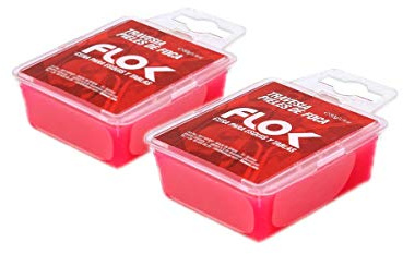 FLOK. Cera de Travesía Universal (Pieles de Foca) 2 x 50 g. Cera para esquí Alpino y Snowboard, nordico, Encerado, Mantenimiento, Carreras, Deslizamiento