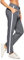 Aseniza Jogginghose Damen Sporthose Lang Baumwolle Trainingshose Freizeithose High Waist mit Streifen für Sport Yoga Gym Dunkelgrau M