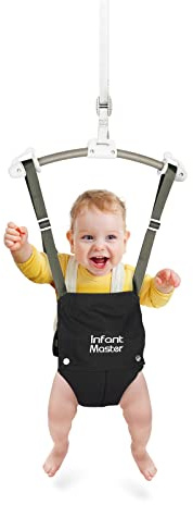 Infant Master Baby Doorway Jumper, Sturdy Johnny Jumper, Adjustable 10.8-24 Strap, Soft Baby Johnny Bouncer with Seat Pocket, Portable Door Jumper and Boucer for Baby, Ideal