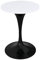 LIFEDX Tischdecke Rund Outdoor Tischdecken Leder,Elastisch Rund Tischdecken Abwaschbar,Wasserdicht,Fleckschutz Tischtuch,Kratzfest Passform für Outdoor Küche Garten-White||Diameter 60CM