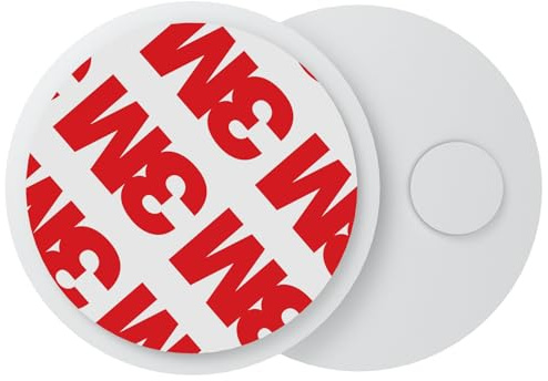 Supporto adesivo magnetico per montaggio rilevatore di fumo, senza trapano, Diametro 40 mm (1 pezzo)
