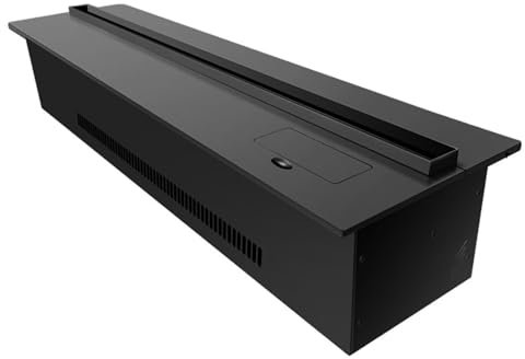 Vattenånga Elektrisk öppen spis Kamin Vattenånga Öppen spis Rostfritt stål Metallpanel Infälld elektrisk öppen spis 3D berörbar Simuleringsflamma ?Lågbrus elektrisk öppen,7 Colors 800mm