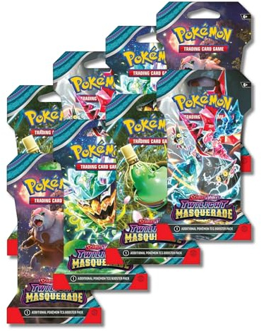 Pokemon Twilight Masquerade Booster Packs with Sleeves (8 Packs)