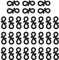 RSYHVG 30 Pcs Black Gutter Hooks for Outdoor String Lights, Gutter Clips for Fixing Icicle Lights String Lights on Xmas Decorations Outdoor Garden Tree Window