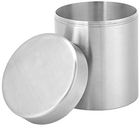 MUNEFE Recipiente para té, latas de té de acero inoxidable, recipiente de almacenamiento de azúcar para té, café y azúcar de acero inoxidable para condimento de azúcar y té