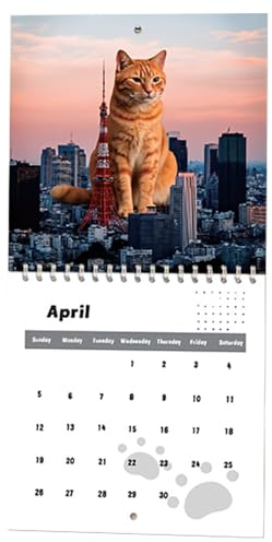 Calendario 2026 con gatti, calendario mensile verticale per le vacanze, strumento di pianificazione per ragazze, insegnanti, adulti, ragazzi, studenti, bambini, aule domestiche