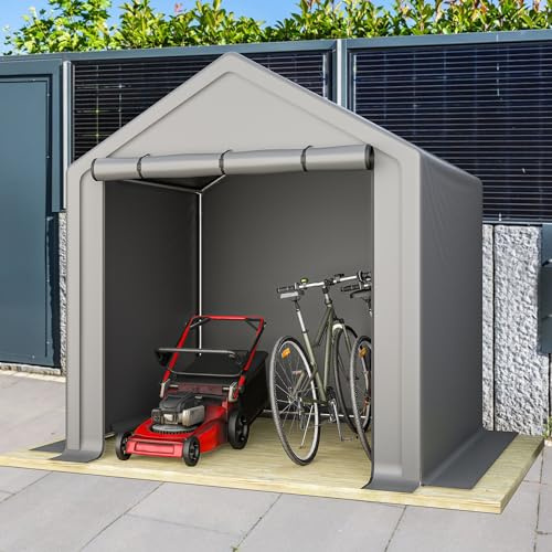 Capanno attrezzi 190 x 170 x 200 cm, garage per bicicletta, casetta da giardino, tenda per attrezzi, garage per attrezzi, protezione per attrezzi da giardino, biciclette e attrezzature per esterni