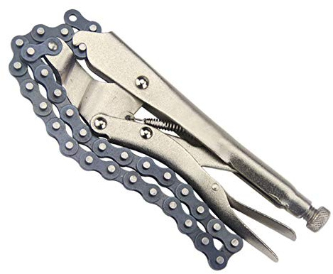 Rastapulz 10 inch Chain Vise Clamp Plier Locking Grip Wrench Oil Filter Pipe 16.5 inch Chain Length