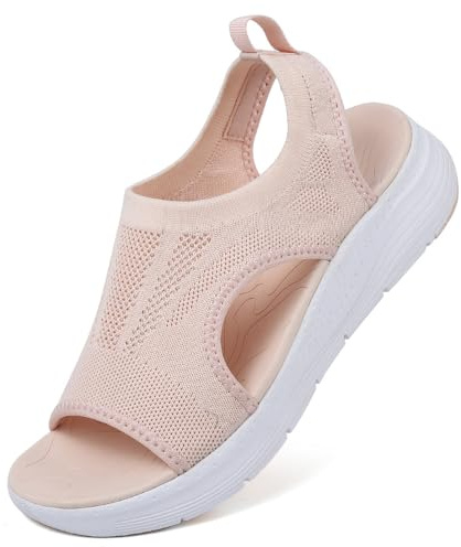 Mokayu Sandales de Sport pour Femme Orthopédiques avec Arch Support Légères Sandales Été Bout Ouvert Compensées Plate Forme Antidérapantes