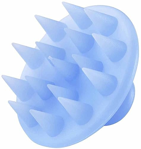 下村企販 Shimomura 32709 Shampoo Brush, Silicone, Made in Japan, Women's, Men's, Hair Cleaning, Scalp, Pores, Massage, Hair Tangle Resistant, Easy to Hold, Scalp Brush, Blue