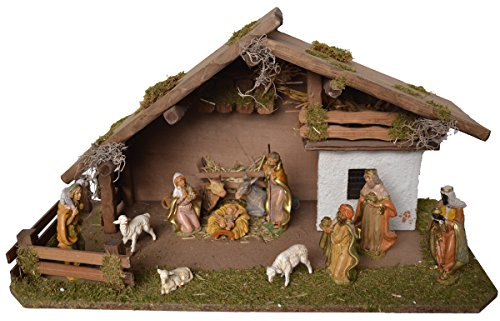 Alfred Kolbe Krippen 1330/1 Weihnachtskrippe, Braun, 59x30x34cm