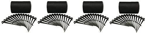 Selections Gutter Protection Mesh Guard Netting with 60 Fixing Clips 6m Roll - Pack of 4