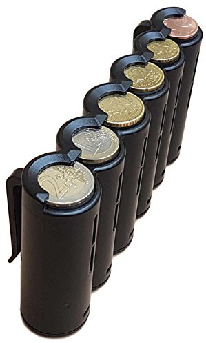 CLAIRE-FONCET Münzspender der 6-Euro-Hauptmünzen, Münzwechsler, Münzsortierer, Portemonnaie, Ideal für Kellner, Kellnerin, Taxifahrer, Busfahrer, Messegelände, Straßenhändler, Märkte, Verkäufer
