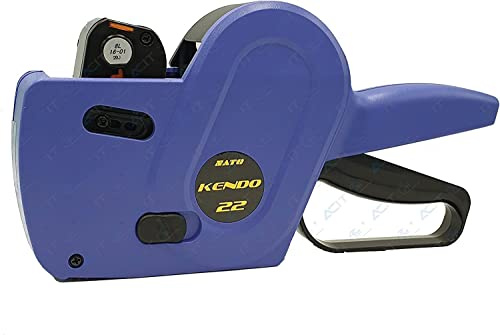 Etikettierer Sato Kendo 22 + 3 Rollen Etiketten. Professionelle manuelle Preisauszeichner, ideal für Geschäfte. Druckt Preise, Daten und Chargennummern (6 Zeichen)