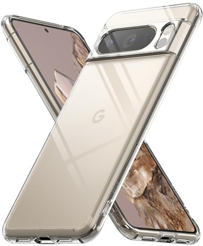 Ringke Fusion Compatibile con Cover Pixel 8 Pro, Calza Perfetta, Custodia Trasparente e Antiurto Protettiva Robusta con e Ottima Grip - Clear