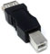 DRUT 1pcs USB 2.0 A Socket to USB B Printer Male Plug Cable Converter Adapter Nickel Plating with Gold Contacts (Black)