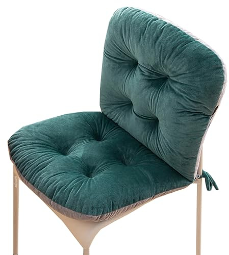 SDNAM Niedriglehner Auflagen Gartenstuhlauflagen mit Bänder, mit Bänder Sitzauflagen Polster für Gartenstuhl, Polsterauflagen(S9)