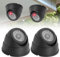 Sporgo 2 cámaras falsas: cámara de vigilancia para exteriores CCTV con luz LED roja intermitente, cámara de vigilancia atrappe cámara de vigilancia falsa cámara de seguridad para interior y exterior