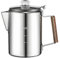 Percolatore per caffè, in acciaio, classico, da campeggio, compatibile con caffettiera, resistente al calore, per campeggio, spiaggia, riunioni di amici e familiari